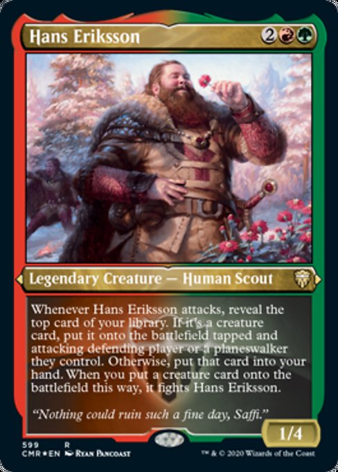 Hans Eriksson (Foil Etched) (Commander Legends) Near Mint Foil