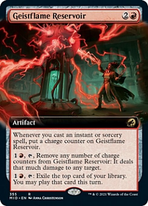 Geistflame Reservoir (Extended Art) (Innistrad: Midnight Hunt) Near Mint Foil