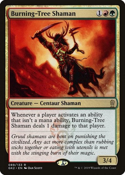Burning-Tree Shaman (Ravnica Allegiance: Guild Kits) Light Play