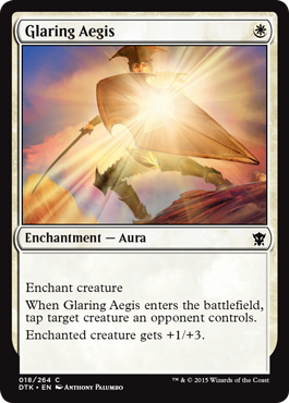 Glaring Aegis (Dragons of Tarkir) Medium Play