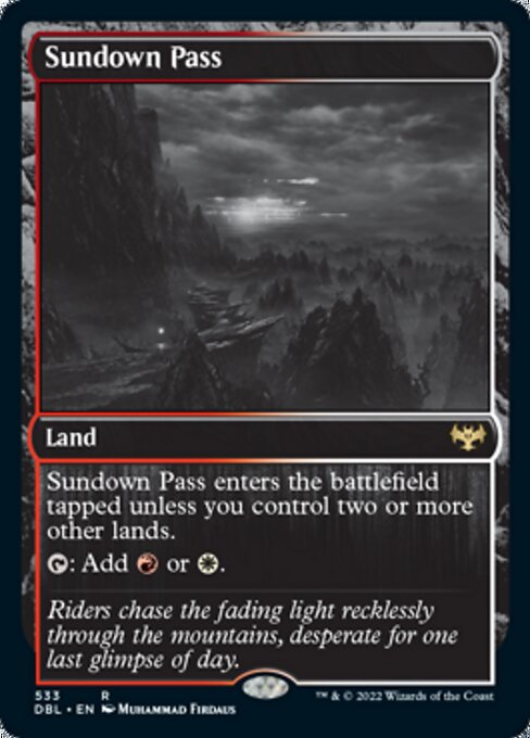 Sundown Pass (Innistrad: Double Feature) Near Mint Foil