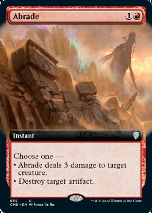 Abrade (Extended Art) (Commander Legends) Near Mint Foil