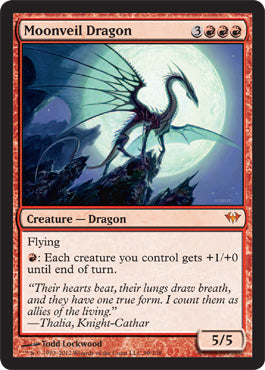 Moonveil Dragon (Dark Ascension) Medium Play