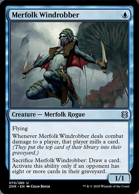 Merfolk Windrobber (Zendikar Rising) Medium Play