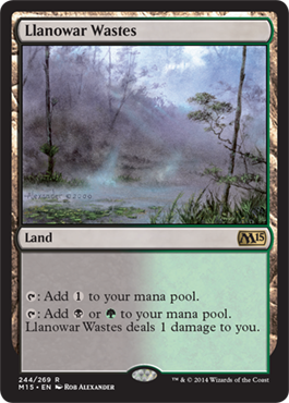 Llanowar Wastes (Magic 2015 Core Set) Near Mint