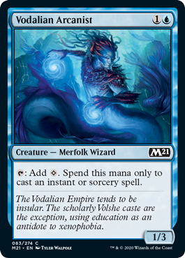 Vodalian Arcanist (Magic 2021 Core Set) Near Mint