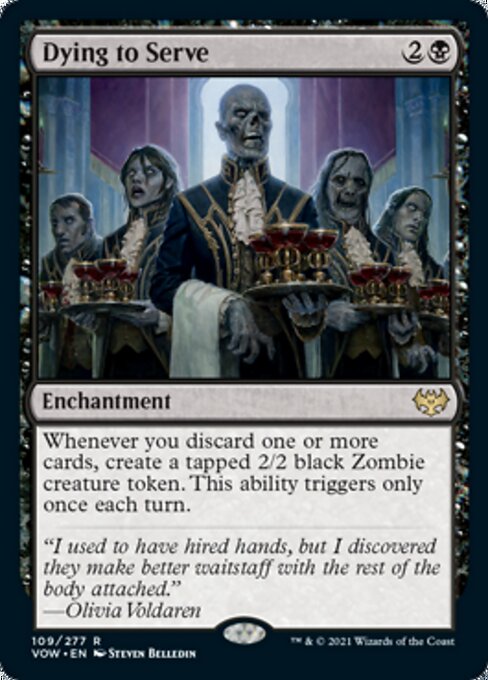 Dying to Serve (Innistrad: Crimson Vow) Near Mint Foil
