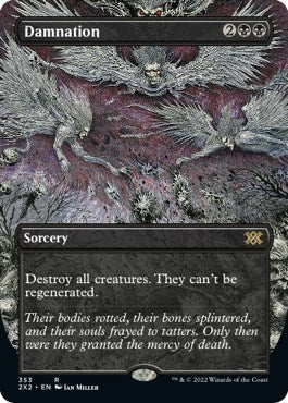 Damnation (Borderless) (Double Masters 2022) Near Mint Foil