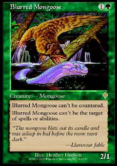 Blurred Mongoose (Invasion) Medium Play