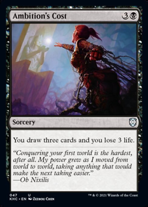 Ambition's Cost (Commander 2021 Kaldheim) Near Mint