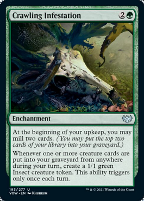 Crawling Infestation (Innistrad: Crimson Vow) Near Mint Foil