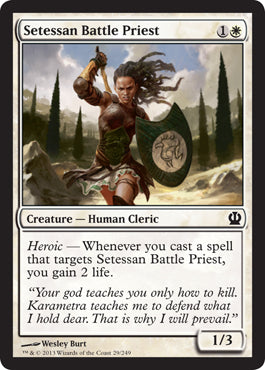 Setessan Battle Priest (Theros) Near Mint Foil