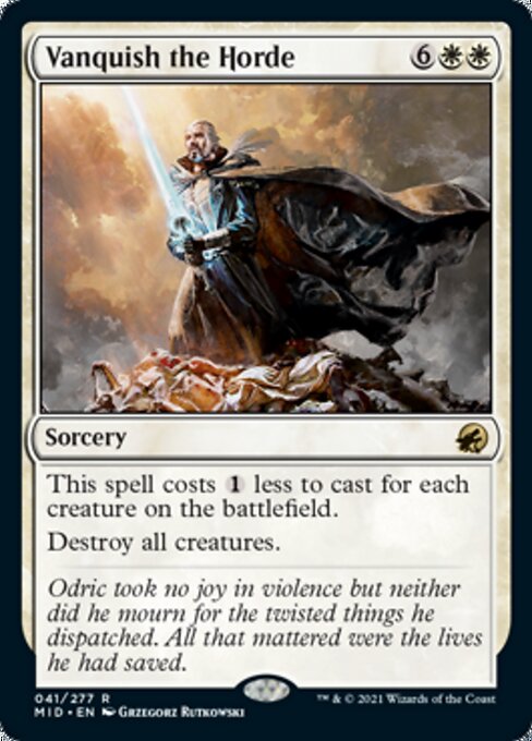 Vanquish the Horde (Innistrad: Midnight Hunt) Near Mint Foil