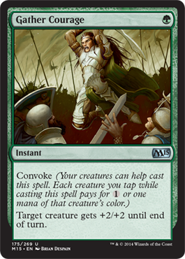 Gather Courage (Magic 2015 Core Set) Medium Play Foil