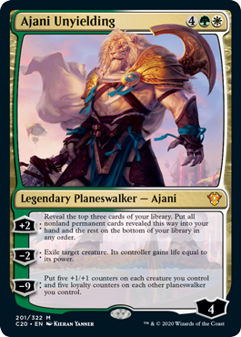 Ajani Unyielding (Commander 2020 Ikoria) Light Play