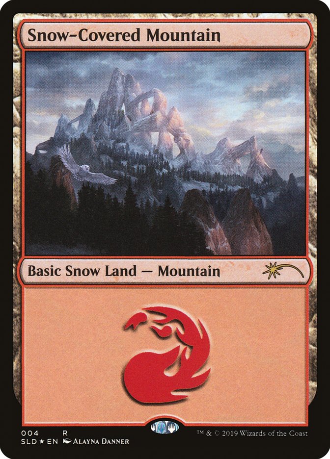 Snow-Covered Mountain (Secret Lair) Near Mint Foil