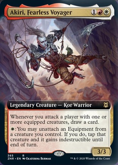 Extended Art Akiri, Fearless Voyager (Zendikar Rising) Near Mint Foil