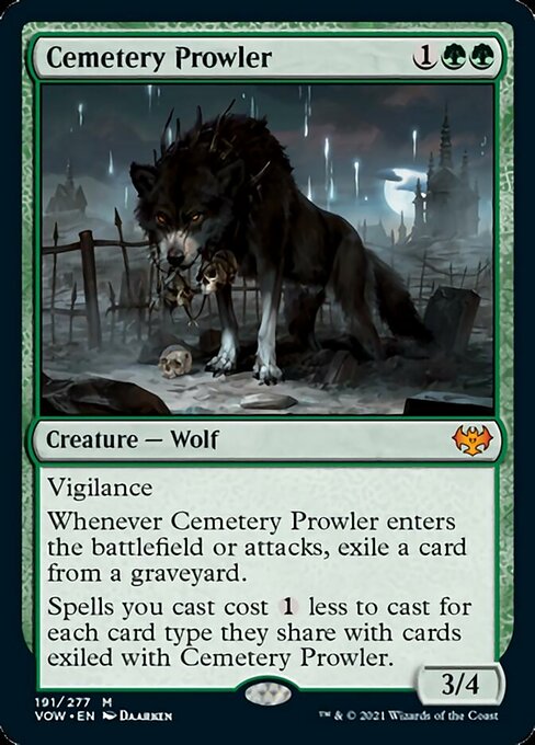 Cemetery Prowler (Innistrad: Crimson Vow) Near Mint Foil