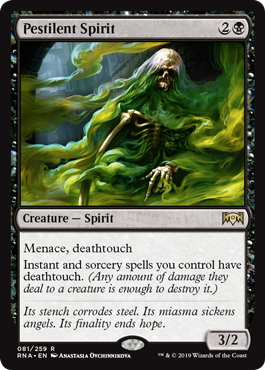 Pestilent Spirit (Ravnica Allegiance) Near Mint Foil