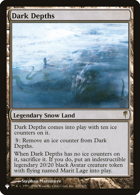 Dark Depths (The List) Near Mint