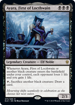 Ayara, First of Locthwain (Throne of Eldraine) Near Mint Foil