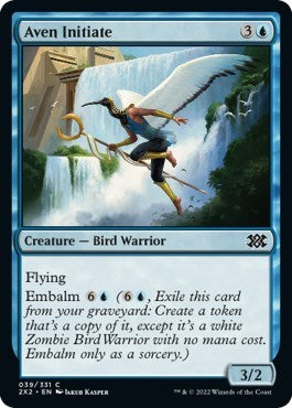 Aven Initiate (Double Masters 2022) Near Mint Foil