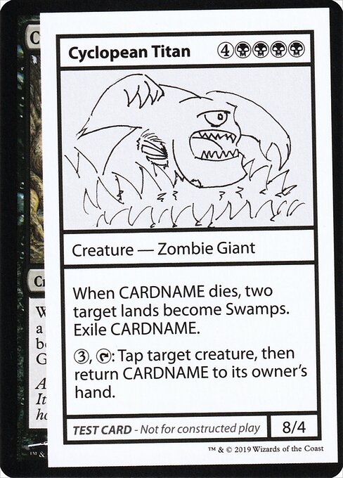 Cyclopean Titan (No PW Symbol) (Mystery Booster Test Print 2021) Near Mint