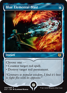 Blue Elemental Blast (Signature Spellbook: Jace) Light Play