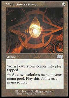 Worn Powerstone (Urza's Saga) Heavy Play