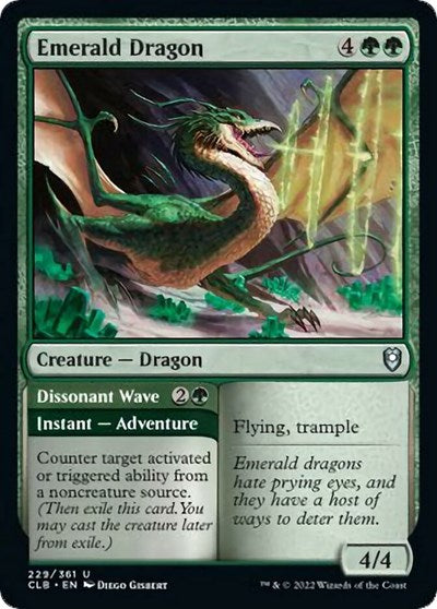 Emerald Dragon (Commander Legends: Battle for Baldur's Gate) Near Mint