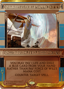 Force of Will (Amonkhet Invocations) Light Play Foil