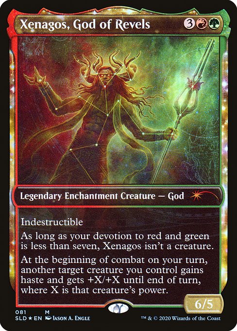 Xenagos God of Revels (Secret Lair) Near Mint Foil