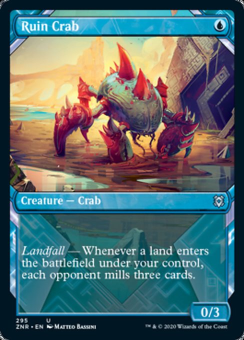 Ruin Crab (Showcase) (Zendikar Rising) Near Mint Foil