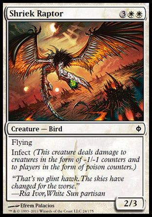 Shriek Raptor (New Phyrexia) Near Mint