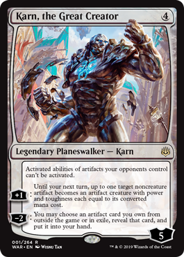 Karn, the Great Creator (War of the Spark) Light Play