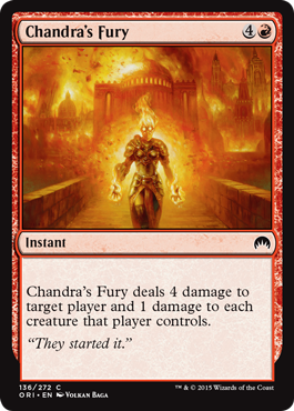 Chandra's Fury (Magic Origins) Medium Play