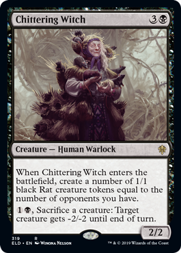 Chittering Witch (Throne of Eldraine) Light Play