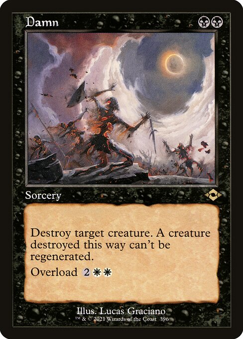 Damn (Retro Frame) (Foil Etched) (Modern Horizons 2) Near Mint Foil
