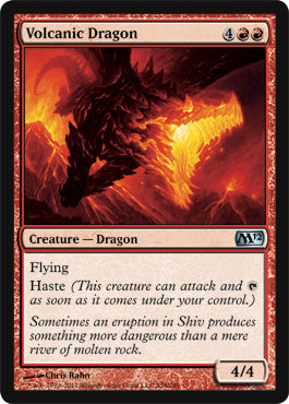 Volcanic Dragon (Magic 2012 Core Set) Medium Play