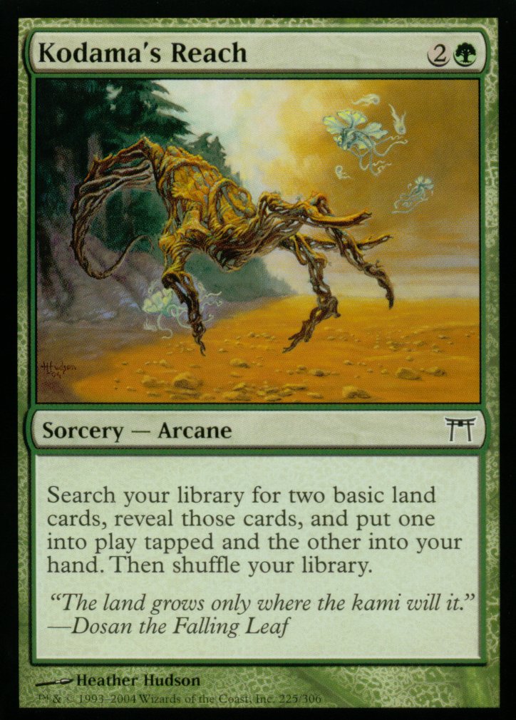 Kodama's Reach (Champions of Kamigawa) Medium Play Foil