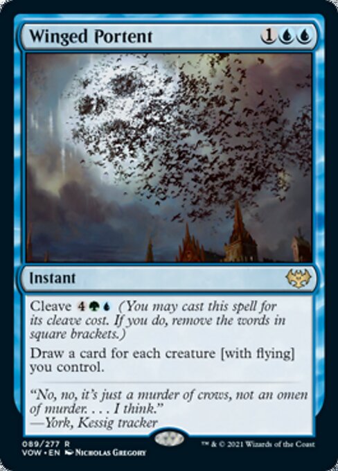 Winged Portent (Innistrad: Crimson Vow) Near Mint Foil