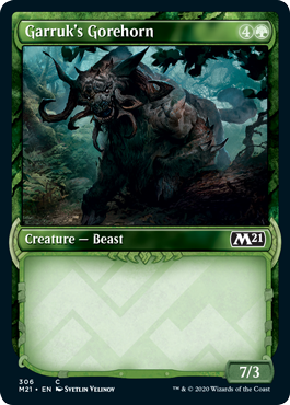 Showcase Garruk's Gorehorn (Magic 2021 Core Set) Near Mint