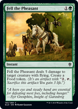 Fell the Pheasant (Throne of Eldraine) Near Mint