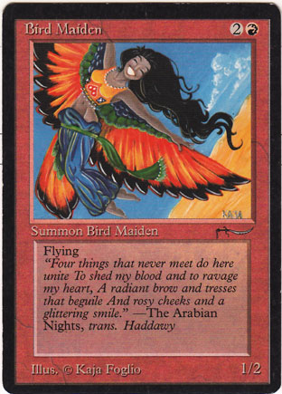 Bird Maiden (light circle) (Arabian Nights) Medium Play