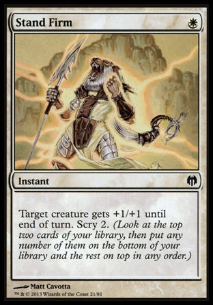 Stand Firm (Duel Decks: Heroes vs Monsters) Near Mint