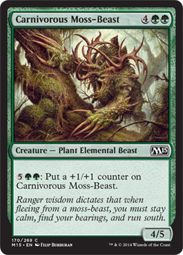 Carnivorous Moss-Beast (Magic 2015 Core Set) Near Mint