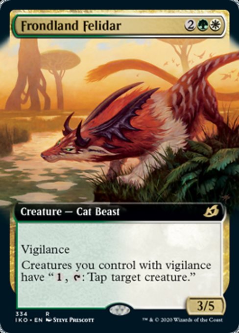 Frondland Felidar (Extended Art) (Ikoria: Lair of Behemoths) Near Mint Foil