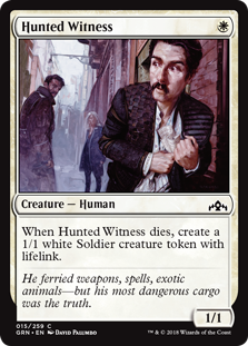Hunted Witness (Guilds of Ravnica) Near Mint