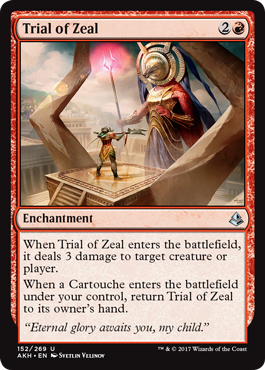 Trial of Zeal (Amonkhet) Medium Play