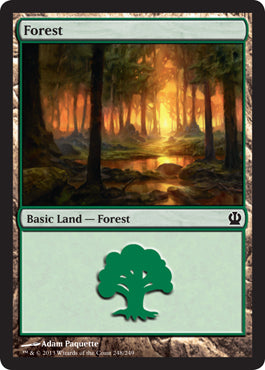Forest (248) (Theros) Near Mint Foil